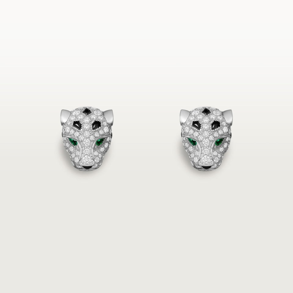 BOUCLES D’OREILLES CARTIER PANTHÈRE PAVÉ N