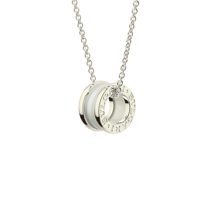 COLLIER BVLGARI B.ZERO CERAMIC BLANC