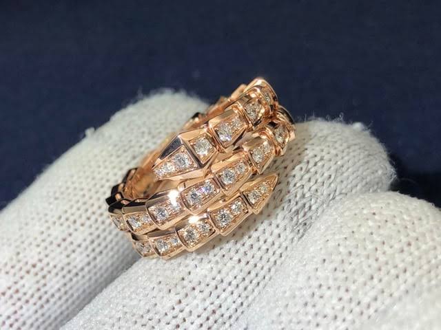 BAGUE SERPENTI VIPER DOBLE DIAMANTS