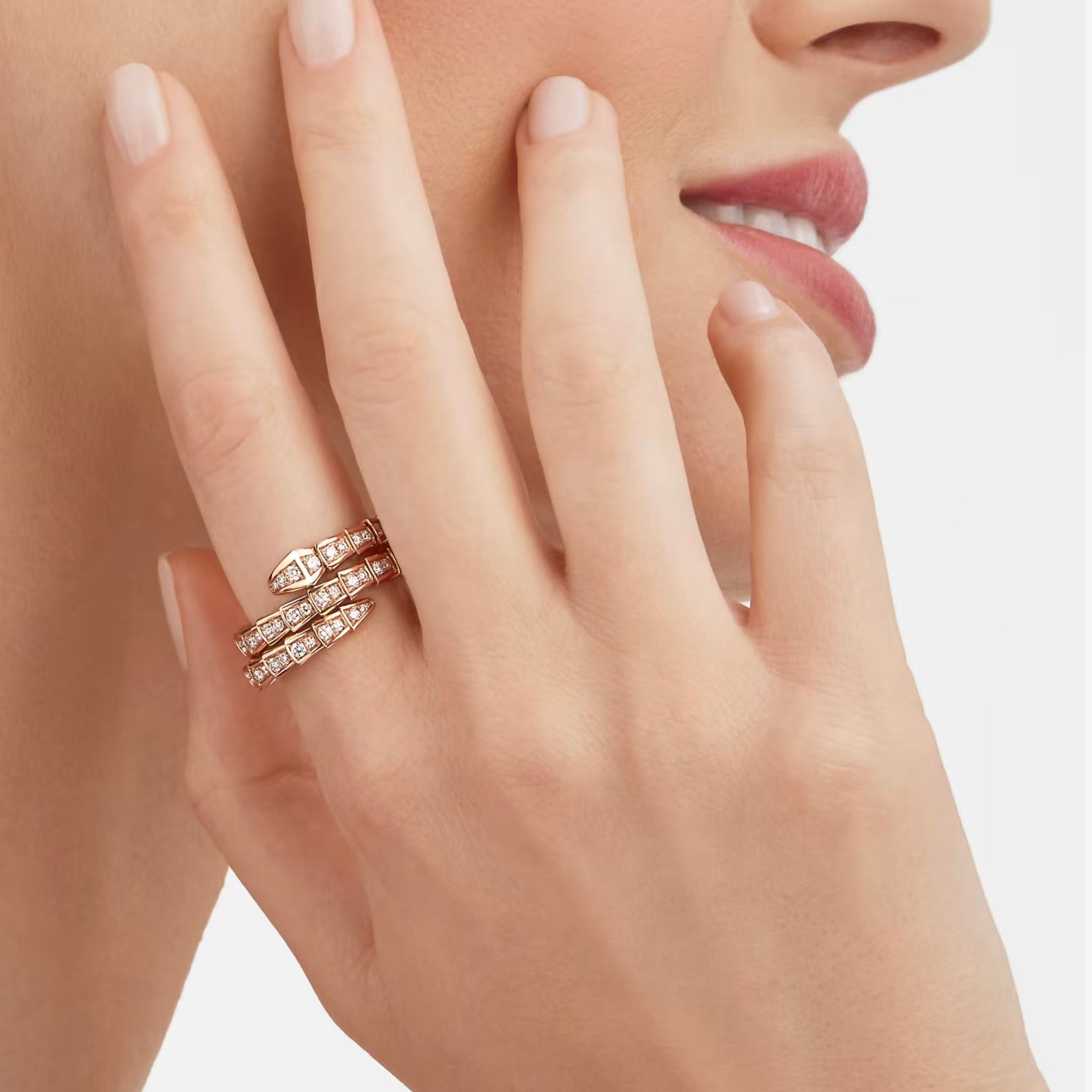 BAGUE SERPENTI VIPER DOBLE DIAMANTS