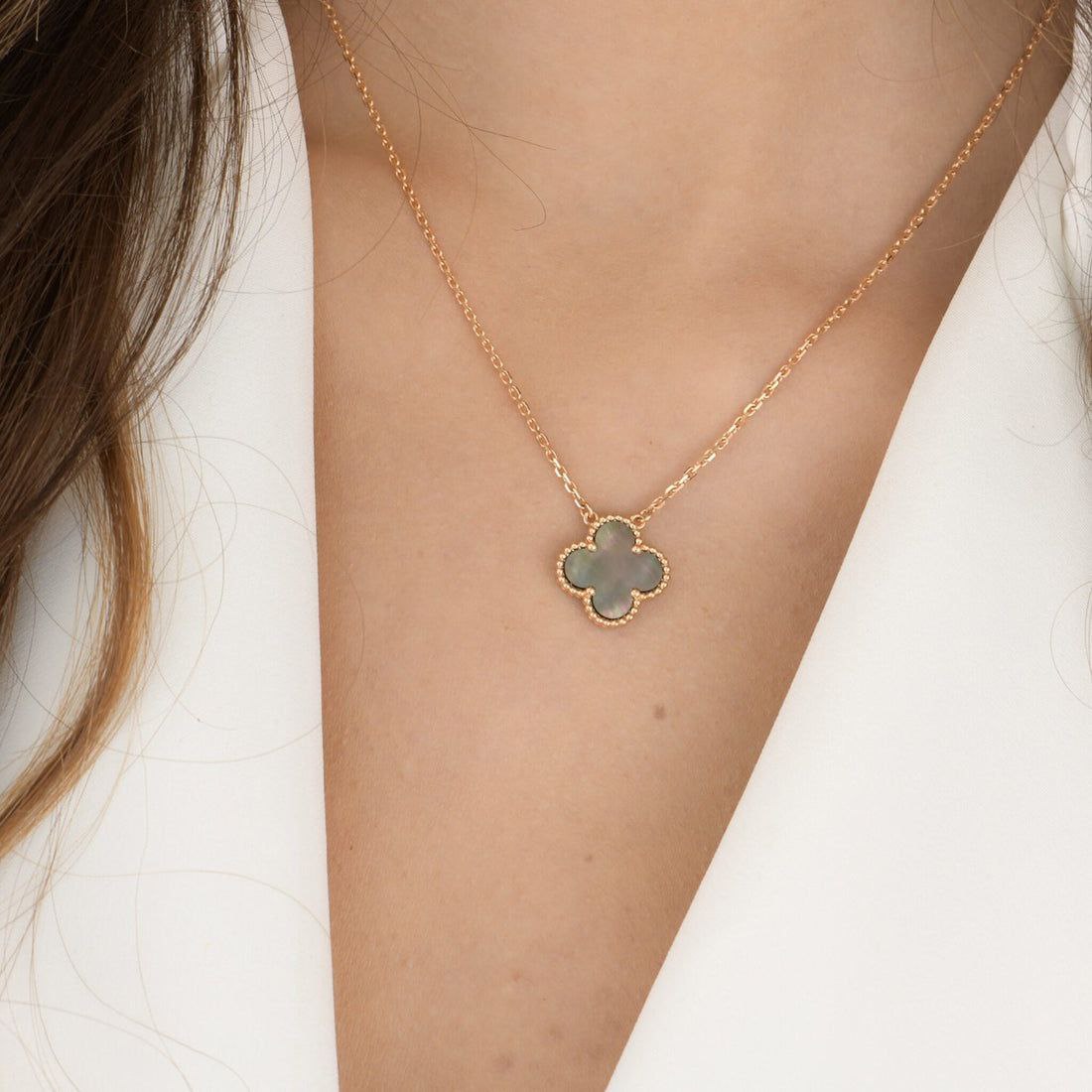 COLLIER VAN CLEEF & ARPELS VERT MARBRE