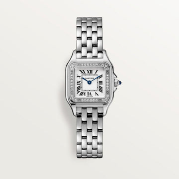 MONTRE CARTIER PANTHERE SERTIE SILVER