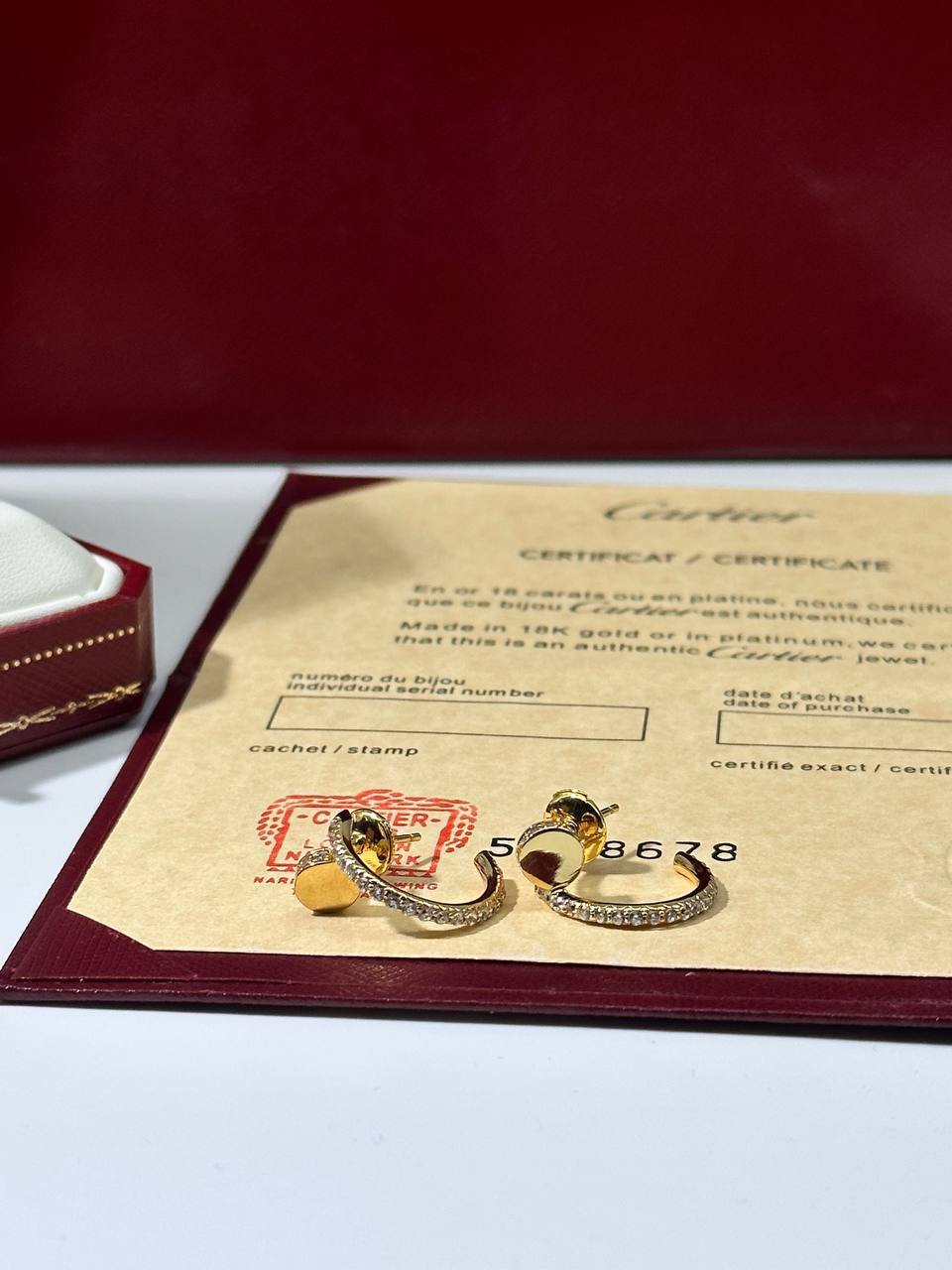 BOUCLES Cartier juste un clou Strass