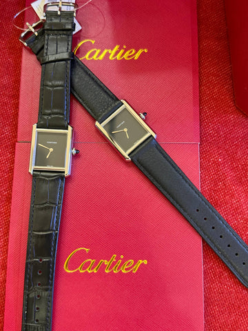 MONTRE CARTIER TANK NOIR