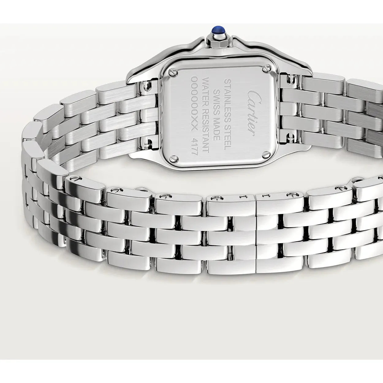 MONTRE CARTIER PANTHERE SERTIE SILVER