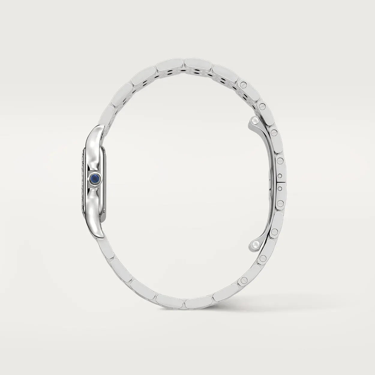 MONTRE CARTIER PANTHERE SERTIE SILVER