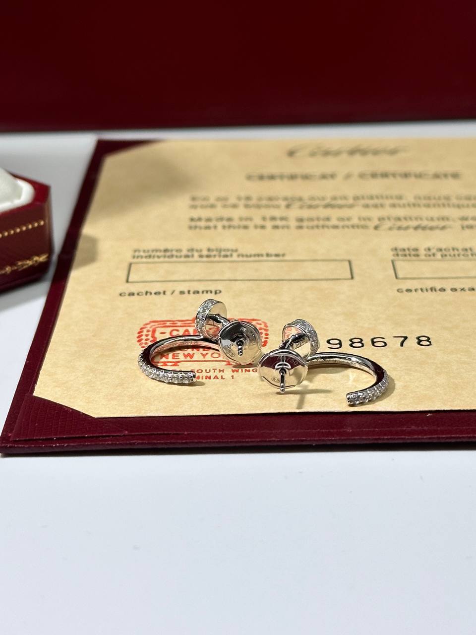 BOUCLES Cartier juste un clou Strass