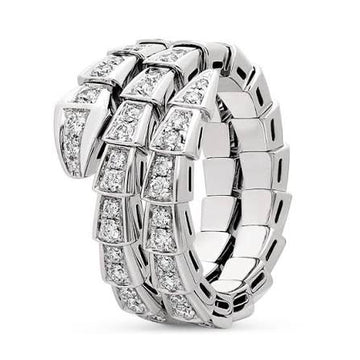 BAGUE SERPENTI VIPER DOBLE DIAMANTS