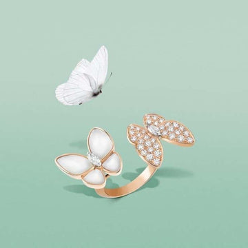 BAGUE VAN CLEEF & ARPELS PAPILLON GOLD