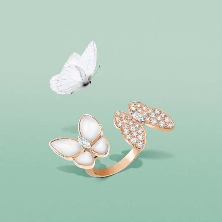 BAGUE VAN CLEEF & ARPELS PAPILLON GOLD