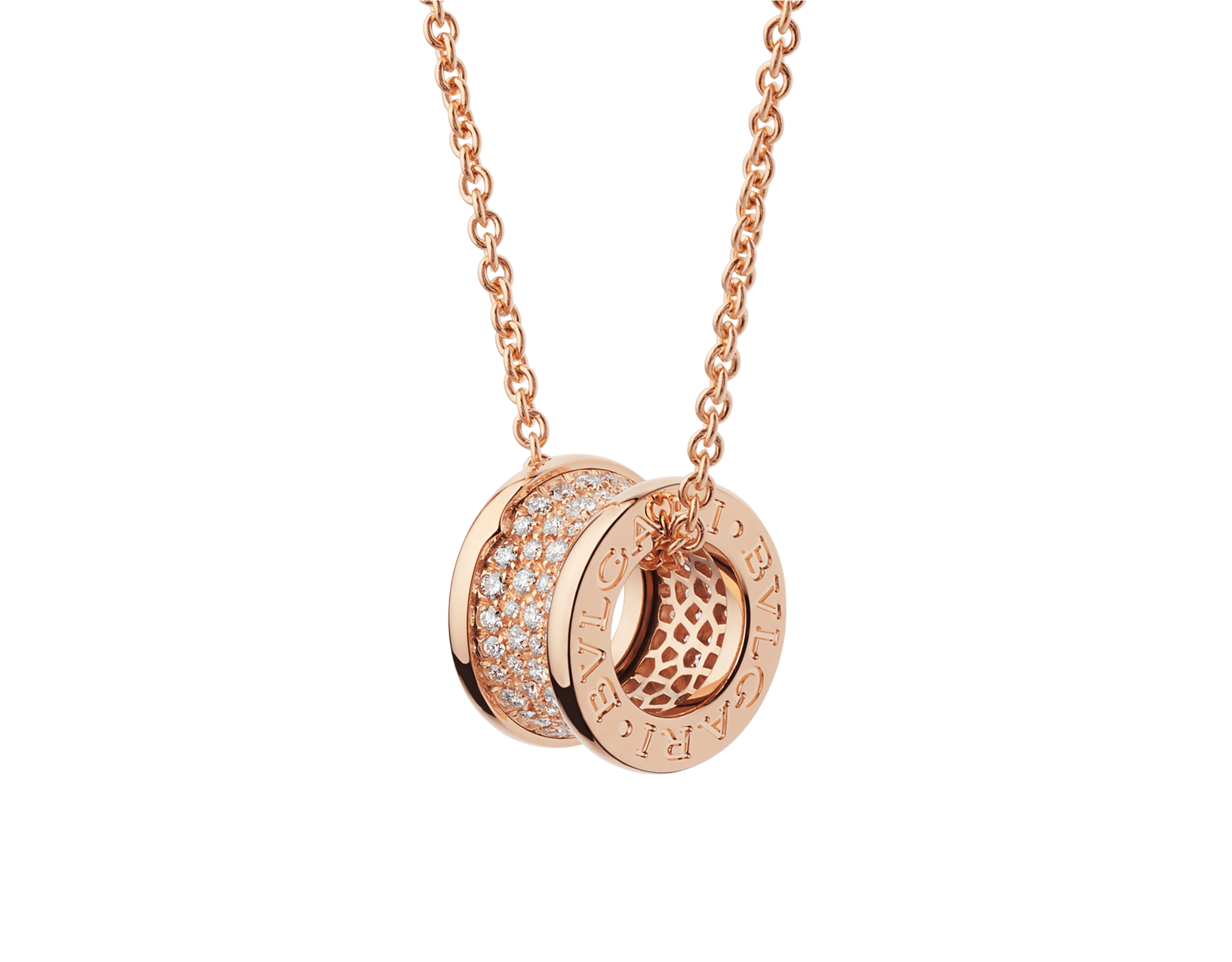 COLLIER BVLGARI B.ZERO DIAMONDS ROSE-GOLD