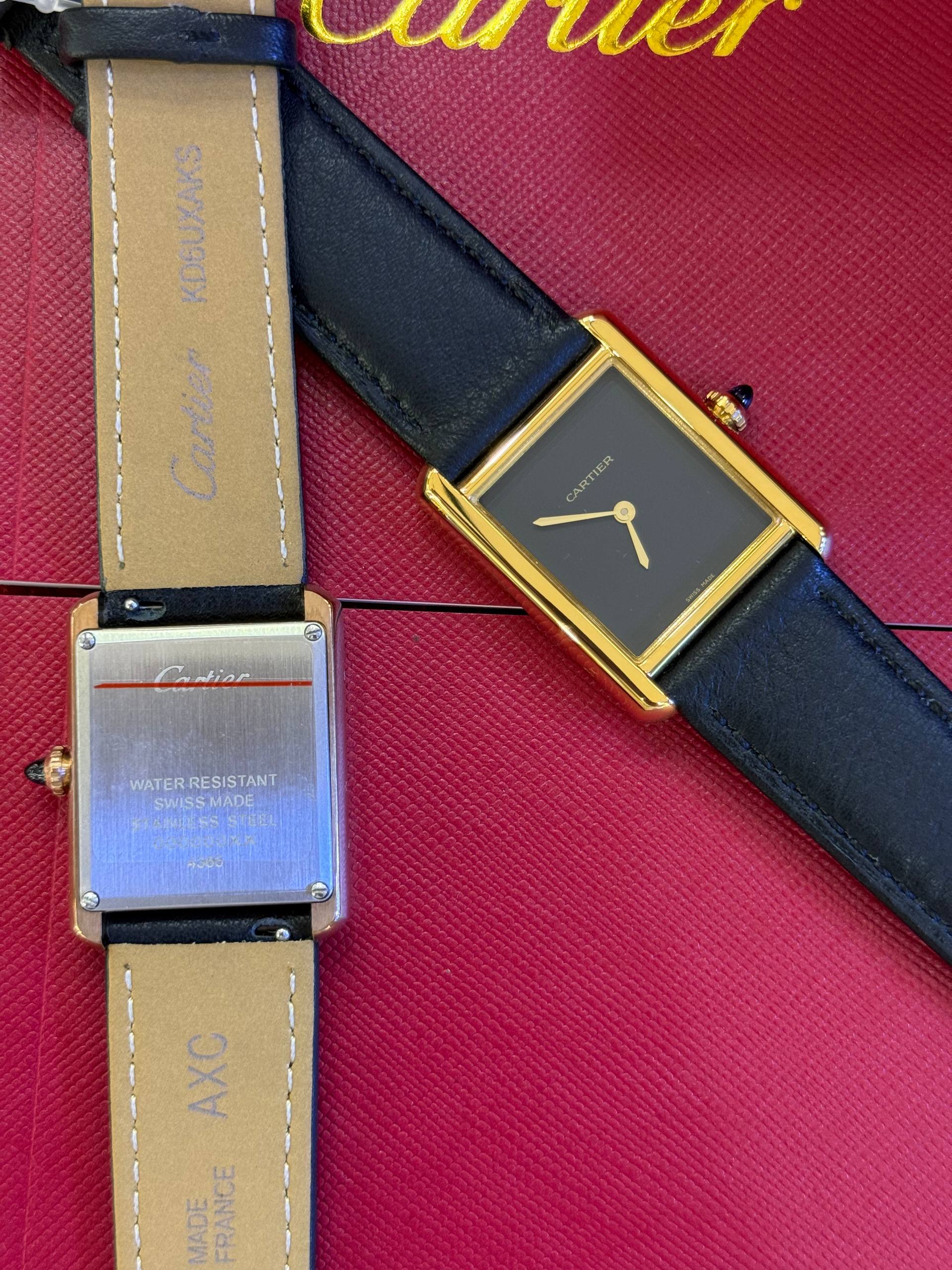 MONTRE CARTIER TANK NOIR