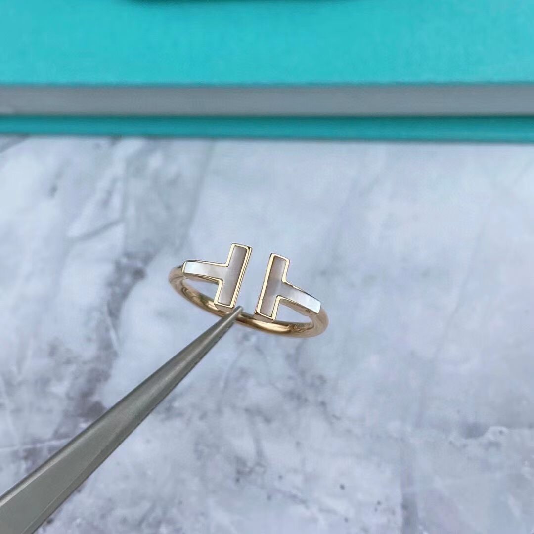 BAGUE TIFFANY&Co T Or rose