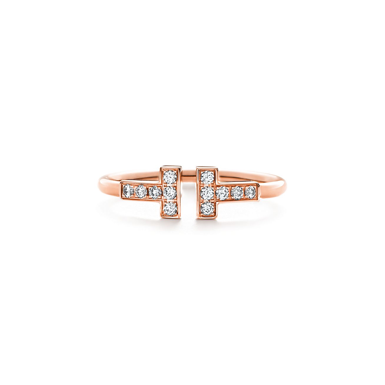 BAGUE TIFFANY&Co T-Bar Or rose