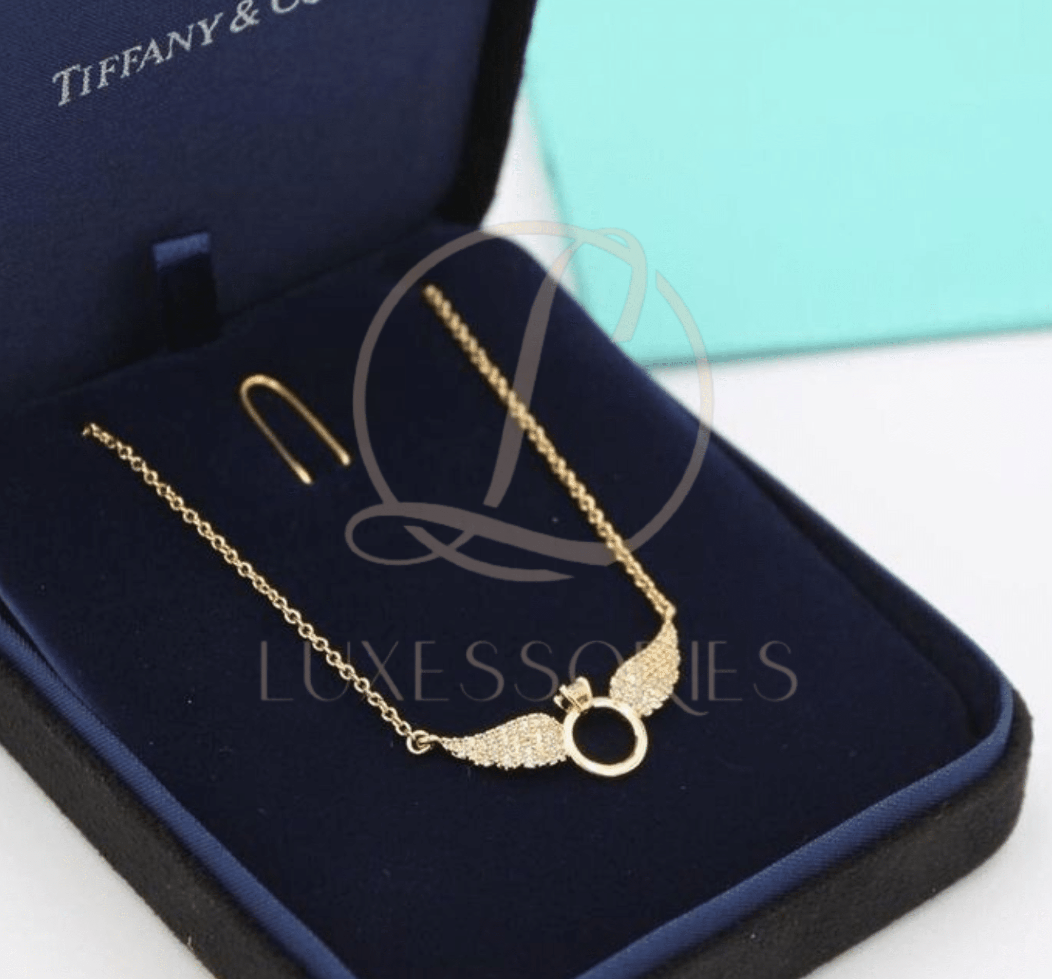 COLLIER TIFFANY&CO ANGE AVEC PACKAGING